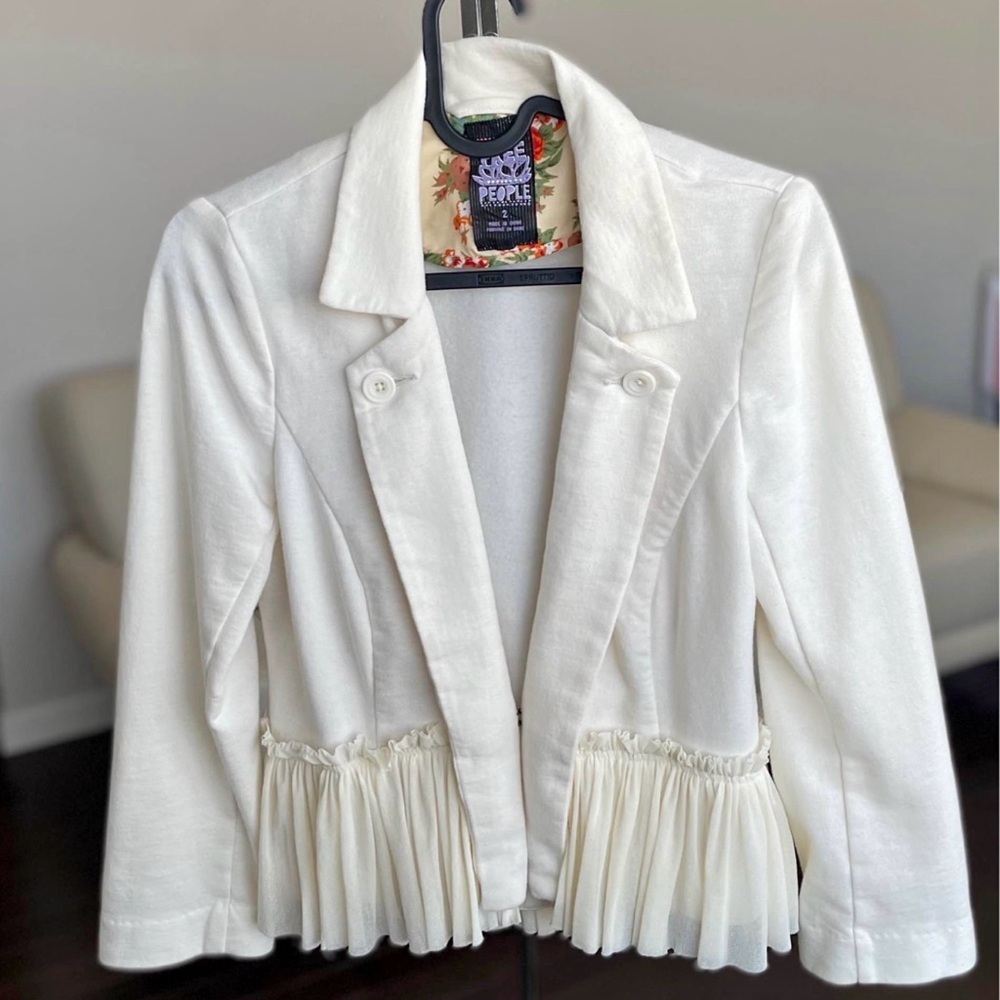 Free People Ruffle Cropped Blaze